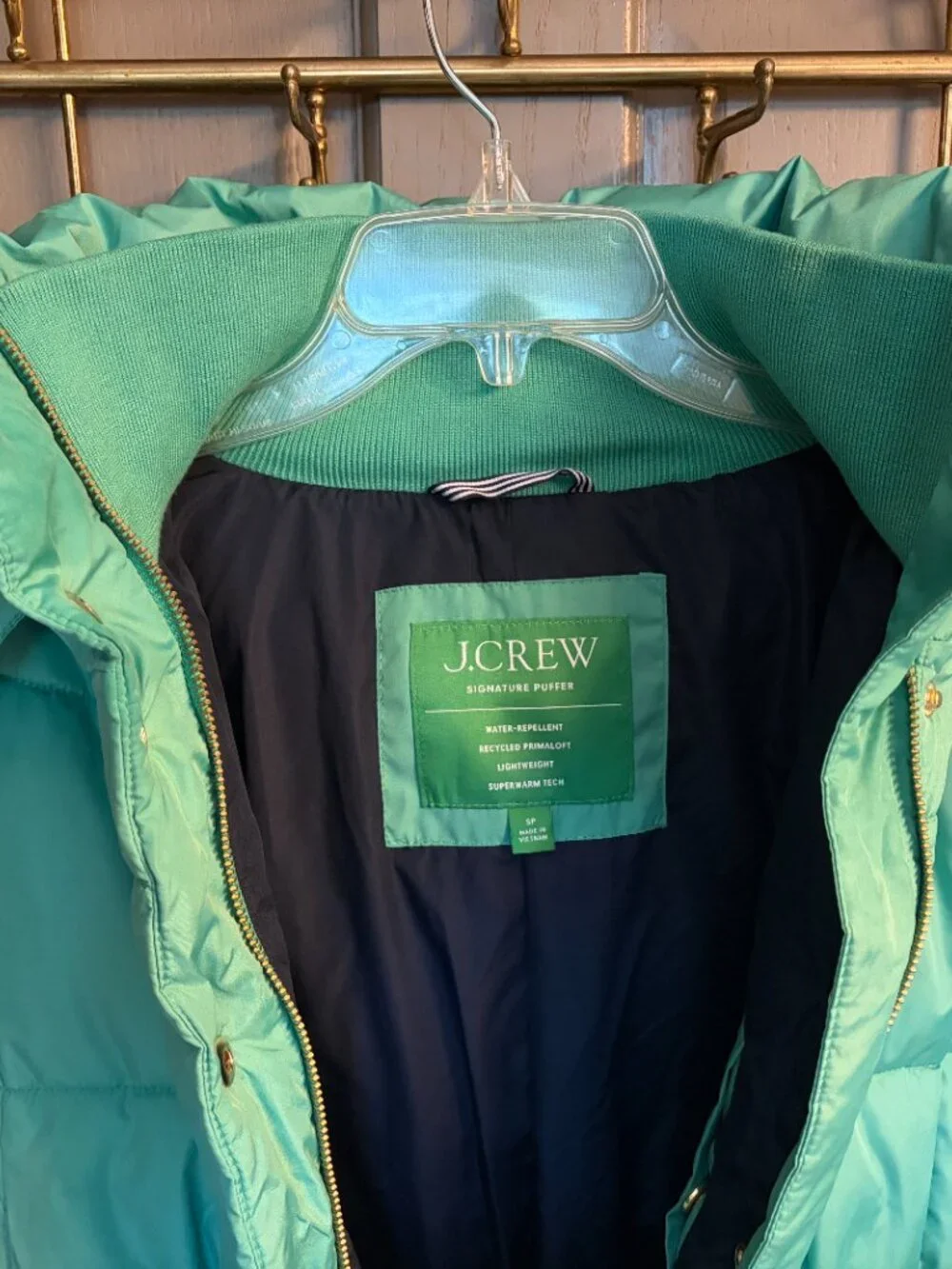 J. Crew Women's Chateau Puffer Coat - Classic Green